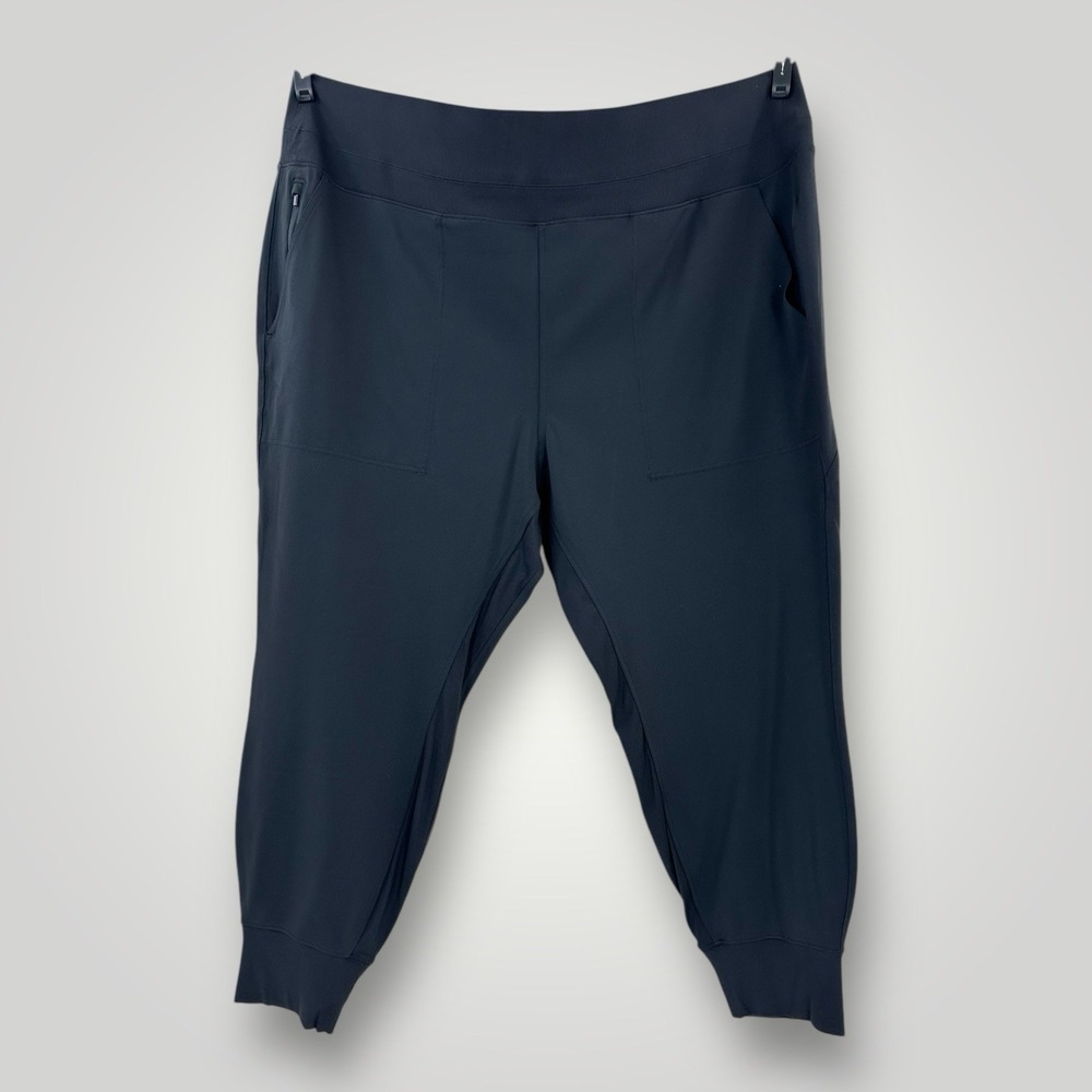 ATHLETA Venice High Rise Jogger Womans Size 3X Black Leggings‎ All Way Stretch